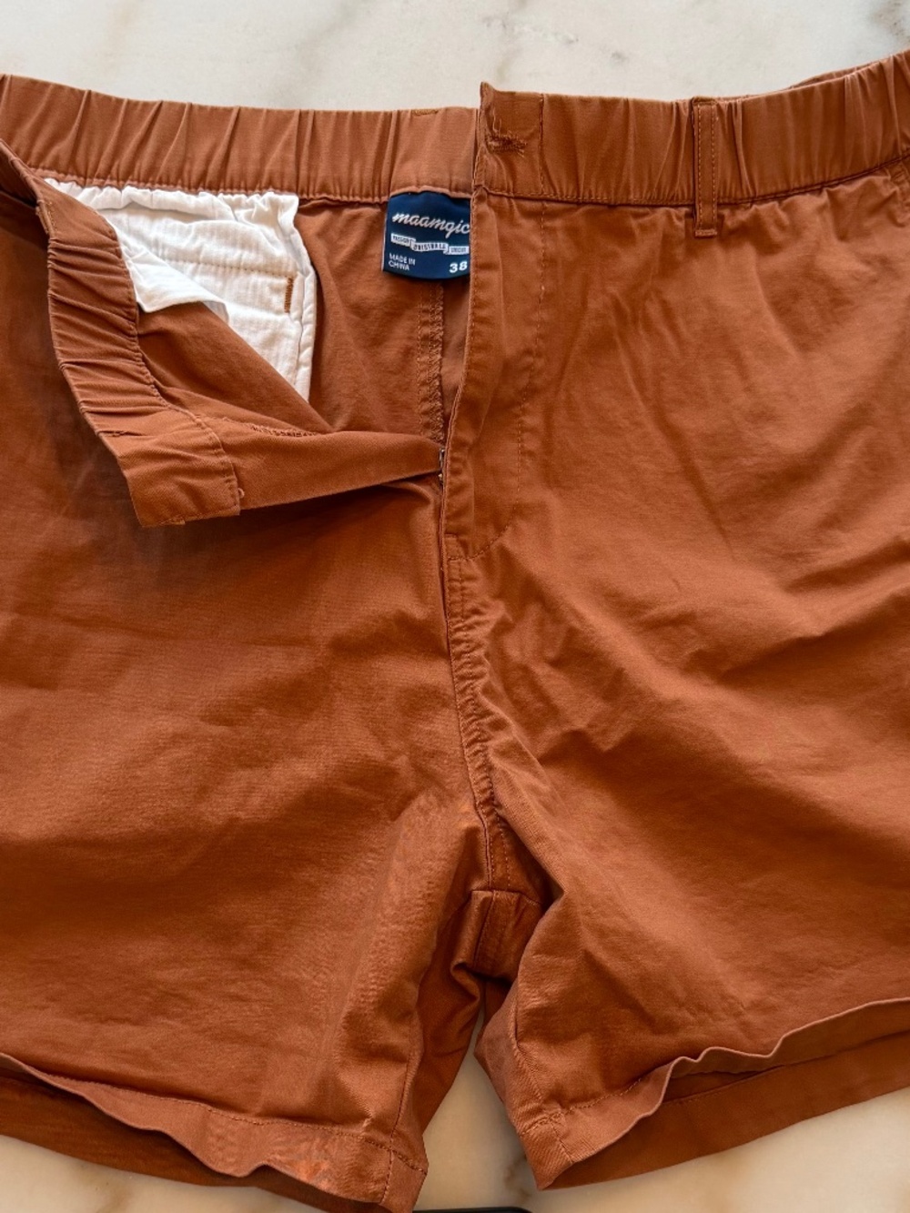 Maamgic / Copper / 38 " / 5" Length / 98% Cotton 2% Spandex Short